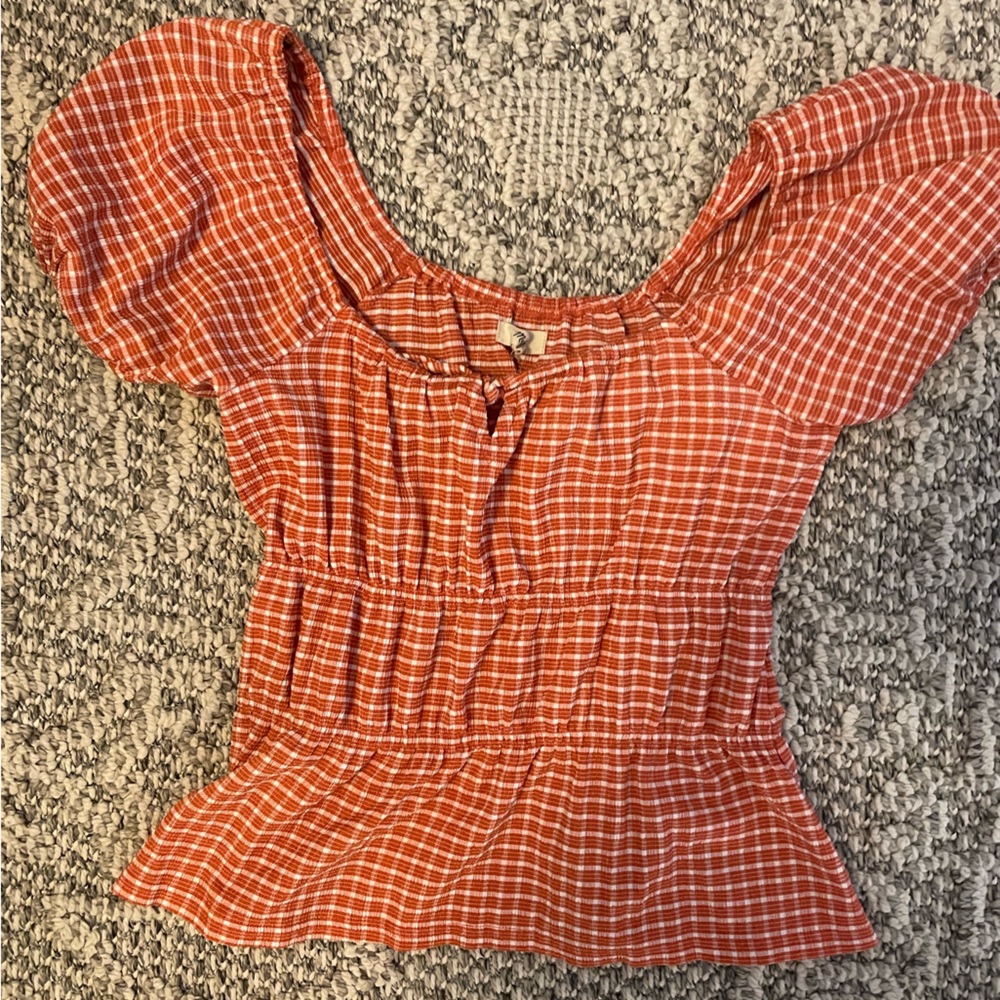 Madewell Gingham Top